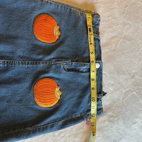 Denim Pumpkin Patch Skirt - Picture 4 of 5